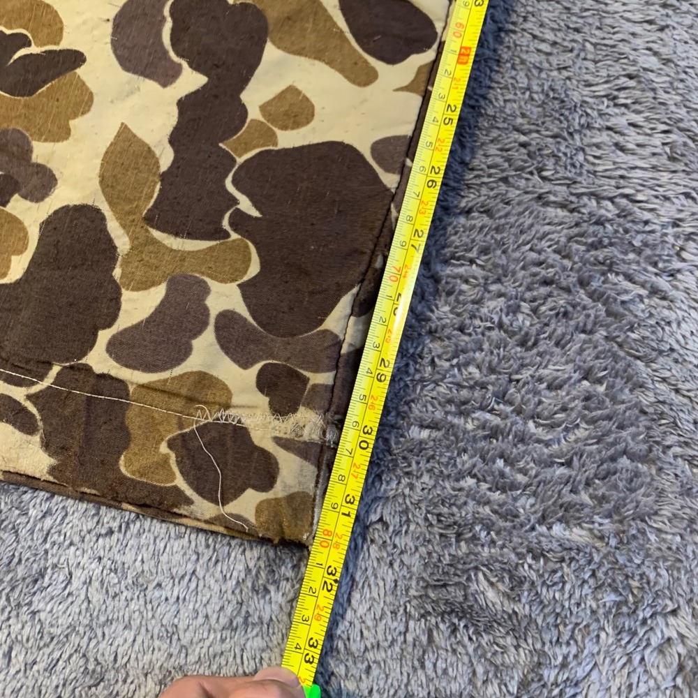 Vintage Four Square Duck Hunter Camo Pants Mens 30x29 Frog Skin Canvas Hunting - Picture 6 of 8